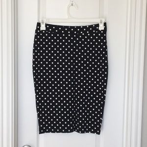 H&M Polka Dot Pencil Skirt size:M